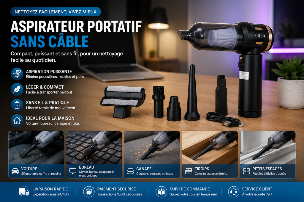 Aspirateur portatif portable