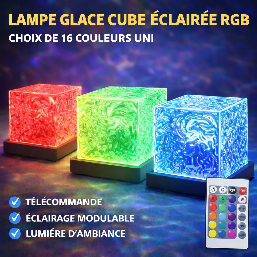 Lampe d’ambiance cube LED