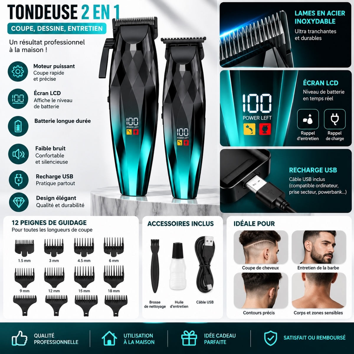 Tondeuse Pro 2-en-1™