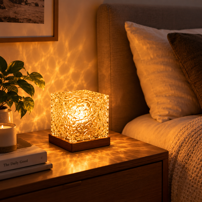 Lampe d’Ambiance Cube LED™-Petit format 9x8 cm