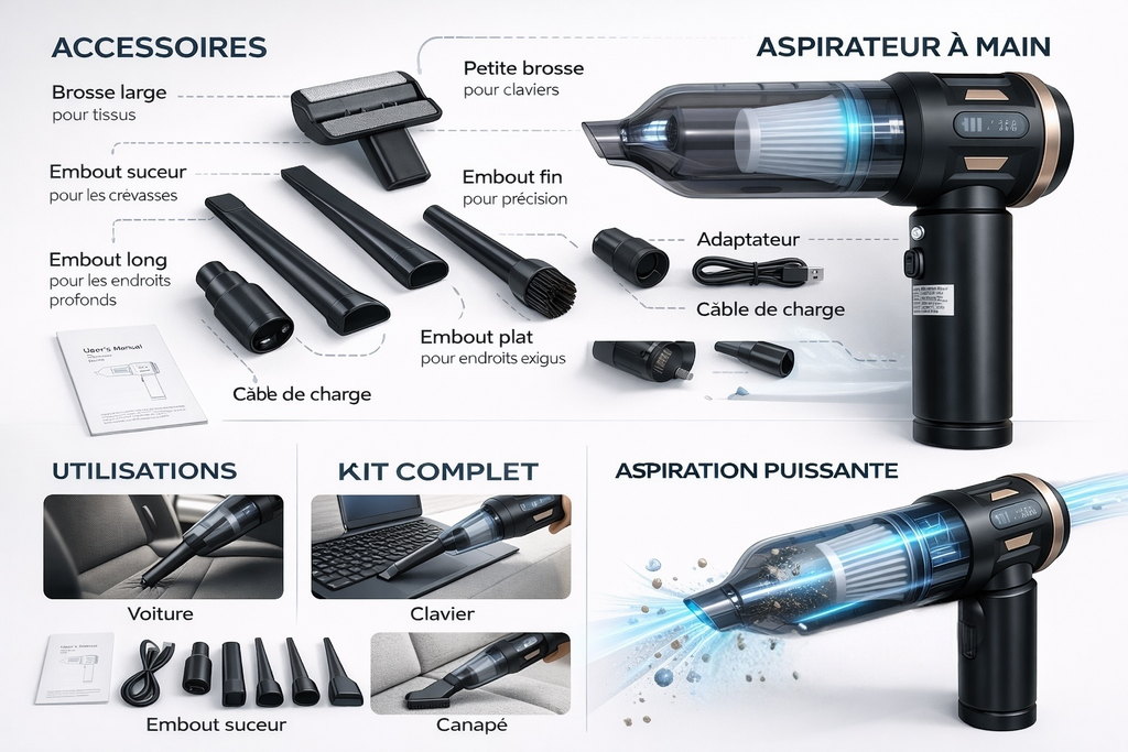 Aspirateur portatif portable