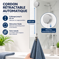 Porte serviettes rétractable